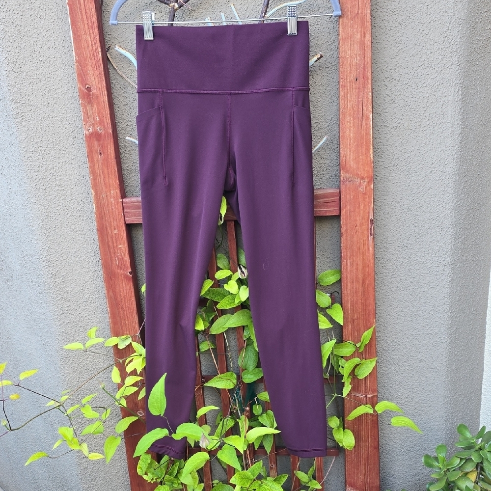 Athleta Purple High-Waisted Leggings